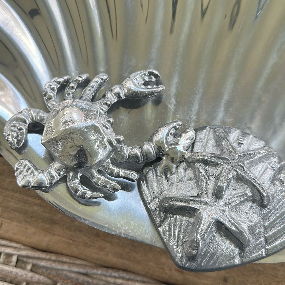 Homegoods Silver Seashell Tray Decor - Picture 3 of 5